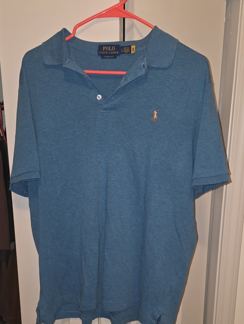 Polo by Ralph Lauren Teal Blue Short-Sleeve Polo with Embroidered Pony